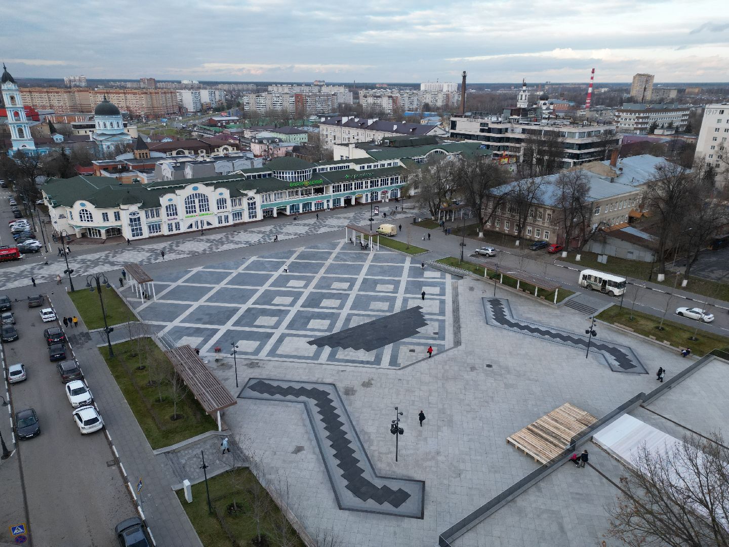 ногинск, фонтан,видео с коптера,