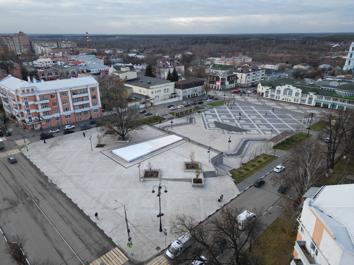 ногинск, фонтан,видео с коптера,