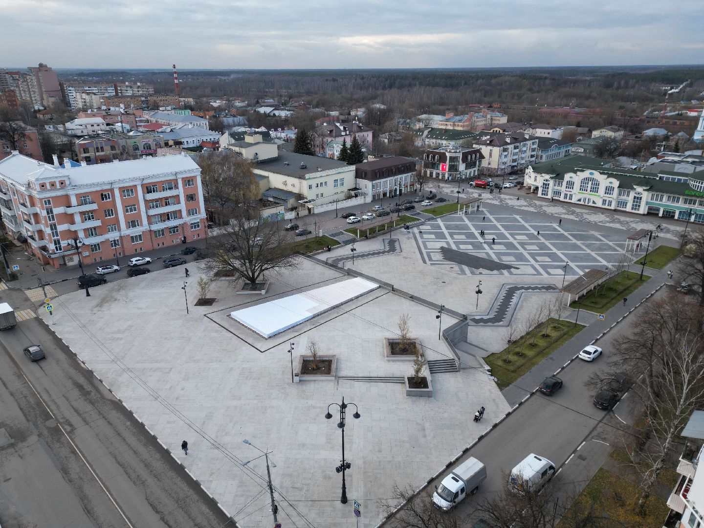 ногинск, фонтан,видео с коптера,