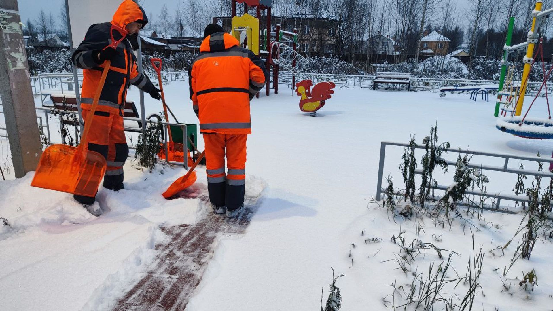 снег, пушкино, благоустройство, уборка снега,