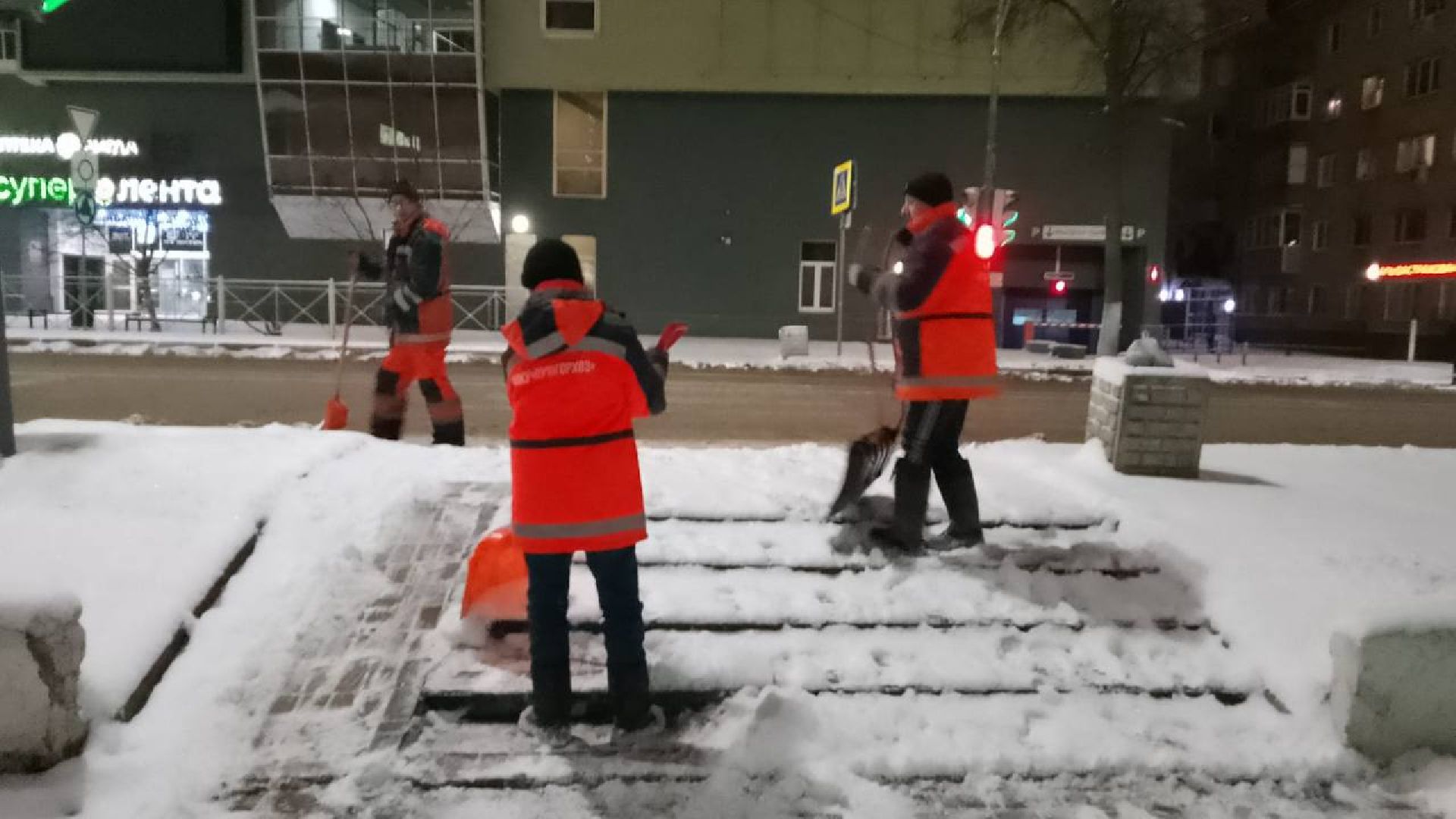 снег, пушкино, благоустройство, уборка снега,