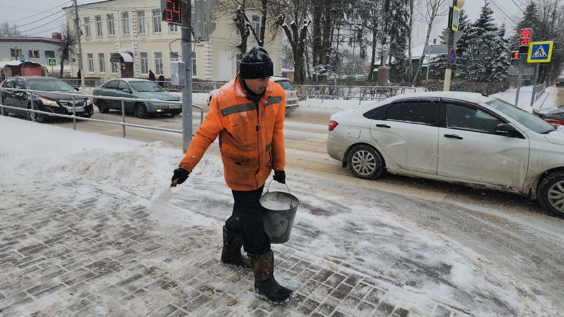 снегопад, рузский городской округ, руза, коммунальщики, уборка снега, Московская область, подмосковье,