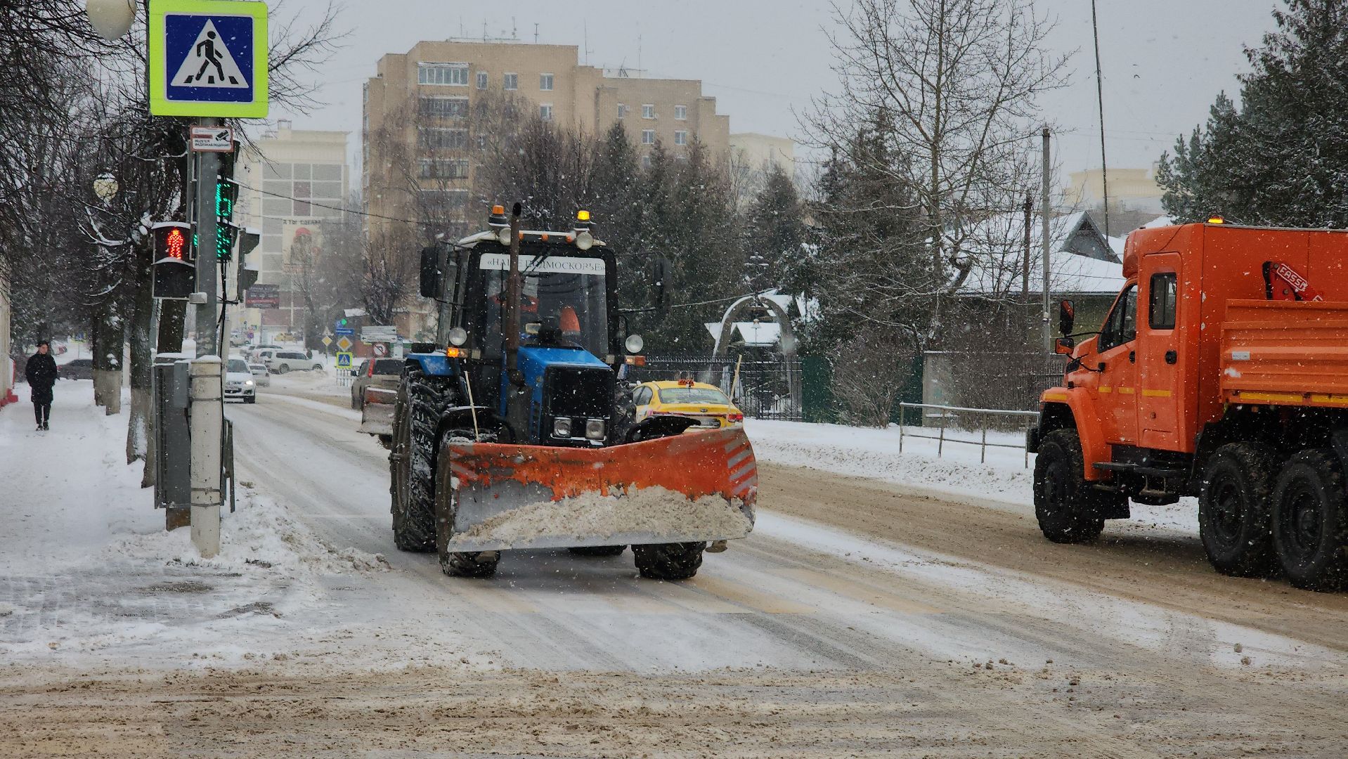 снегопад, рузский городской округ, руза, коммунальщики, уборка снега, Московская область, подмосковье,