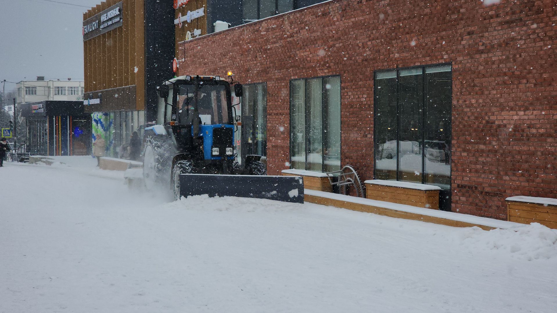 снегопад, рузский городской округ, руза, коммунальщики, уборка снега, Московская область, подмосковье,
