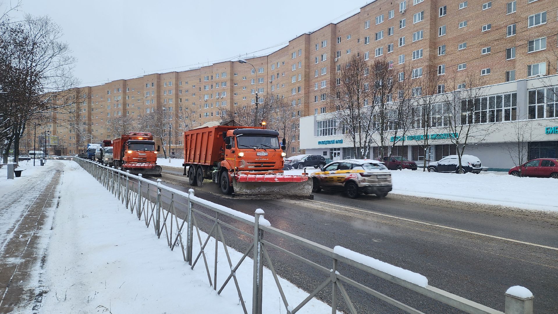 Подмосковье, Городской округ Пушкинский, Ивантеевка, Снегопад, Погода, Мосавтодор, ЖКХ, Городское хозяйство Ивантеевка,