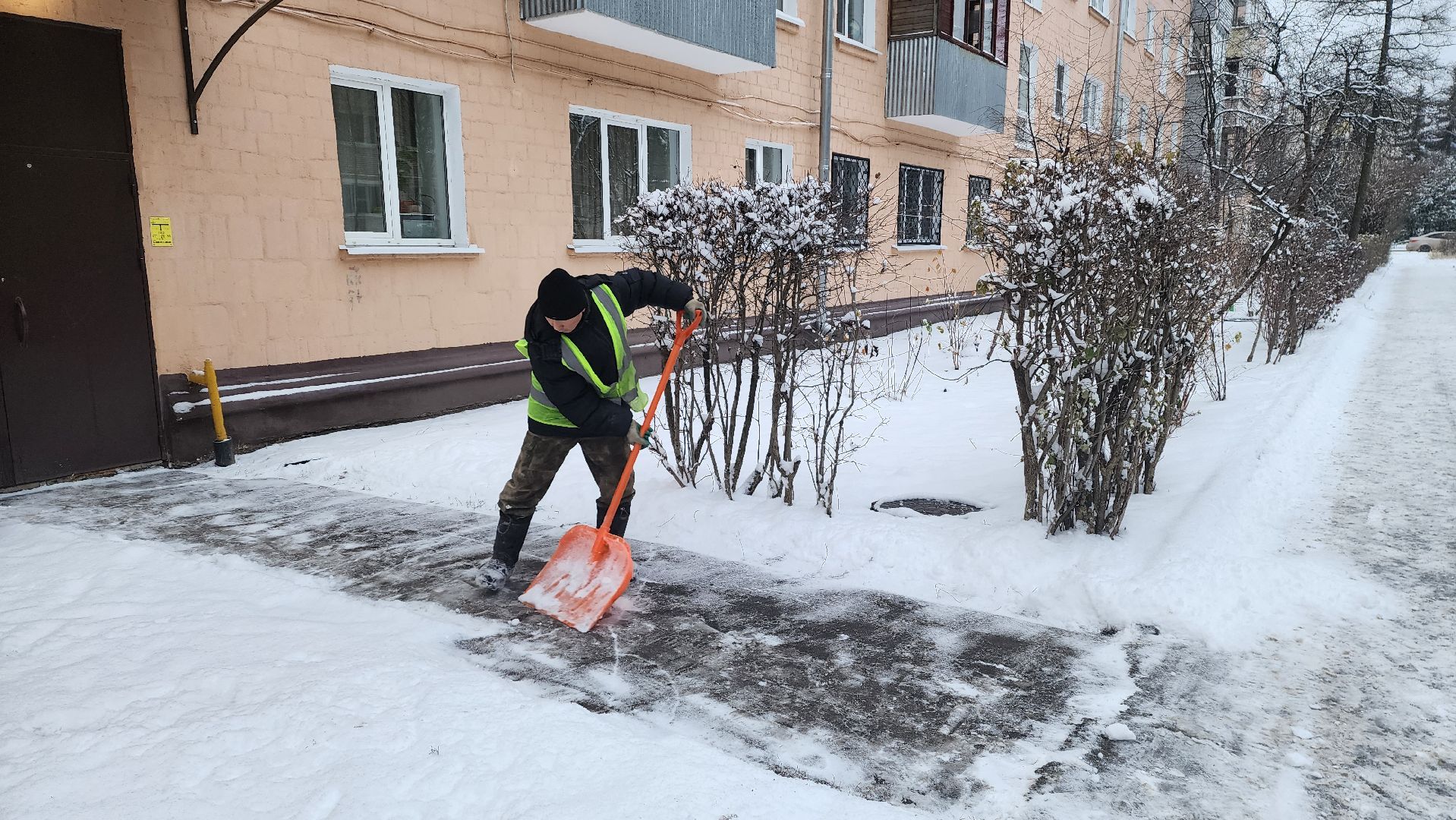 Подмосковье, Городской округ Пушкинский, Ивантеевка, Снегопад, Погода, Мосавтодор, ЖКХ, Городское хозяйство Ивантеевка,