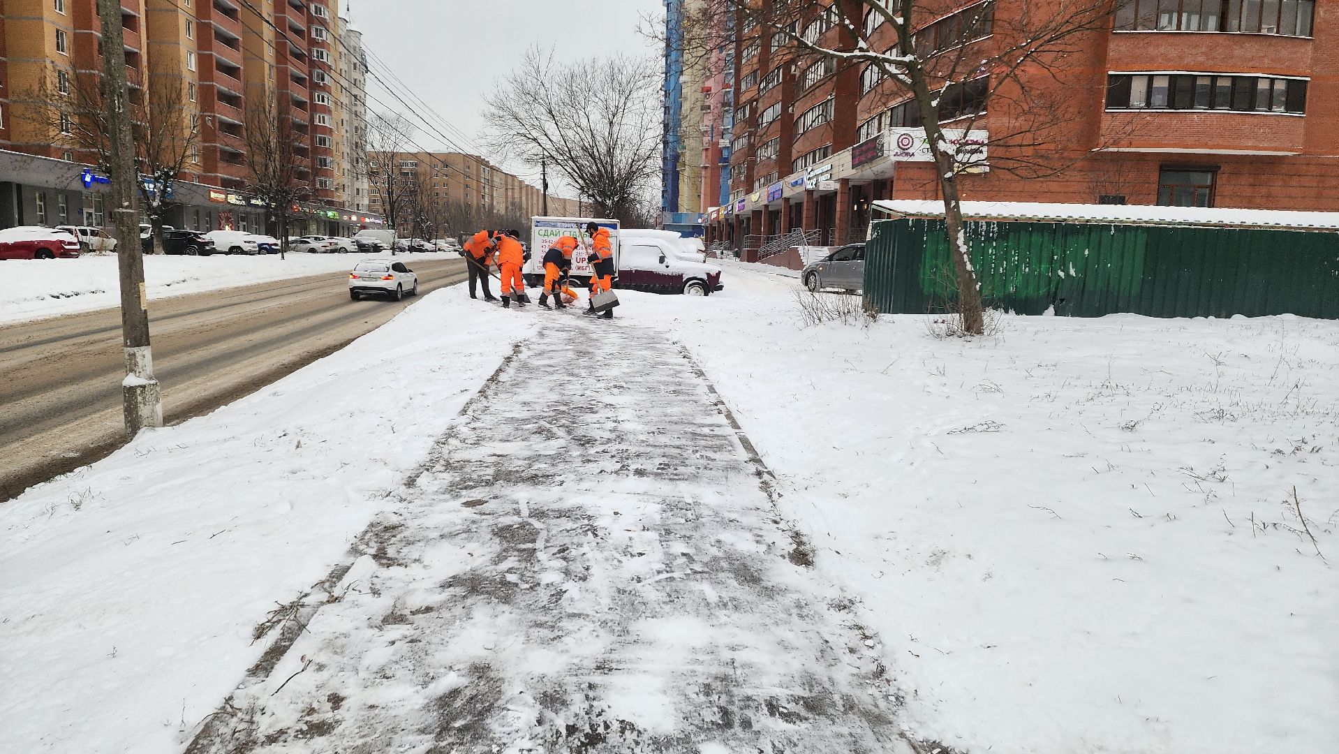 Подмосковье, Городской округ Пушкинский, Ивантеевка, Снегопад, Погода, Мосавтодор, ЖКХ, Городское хозяйство Ивантеевка,