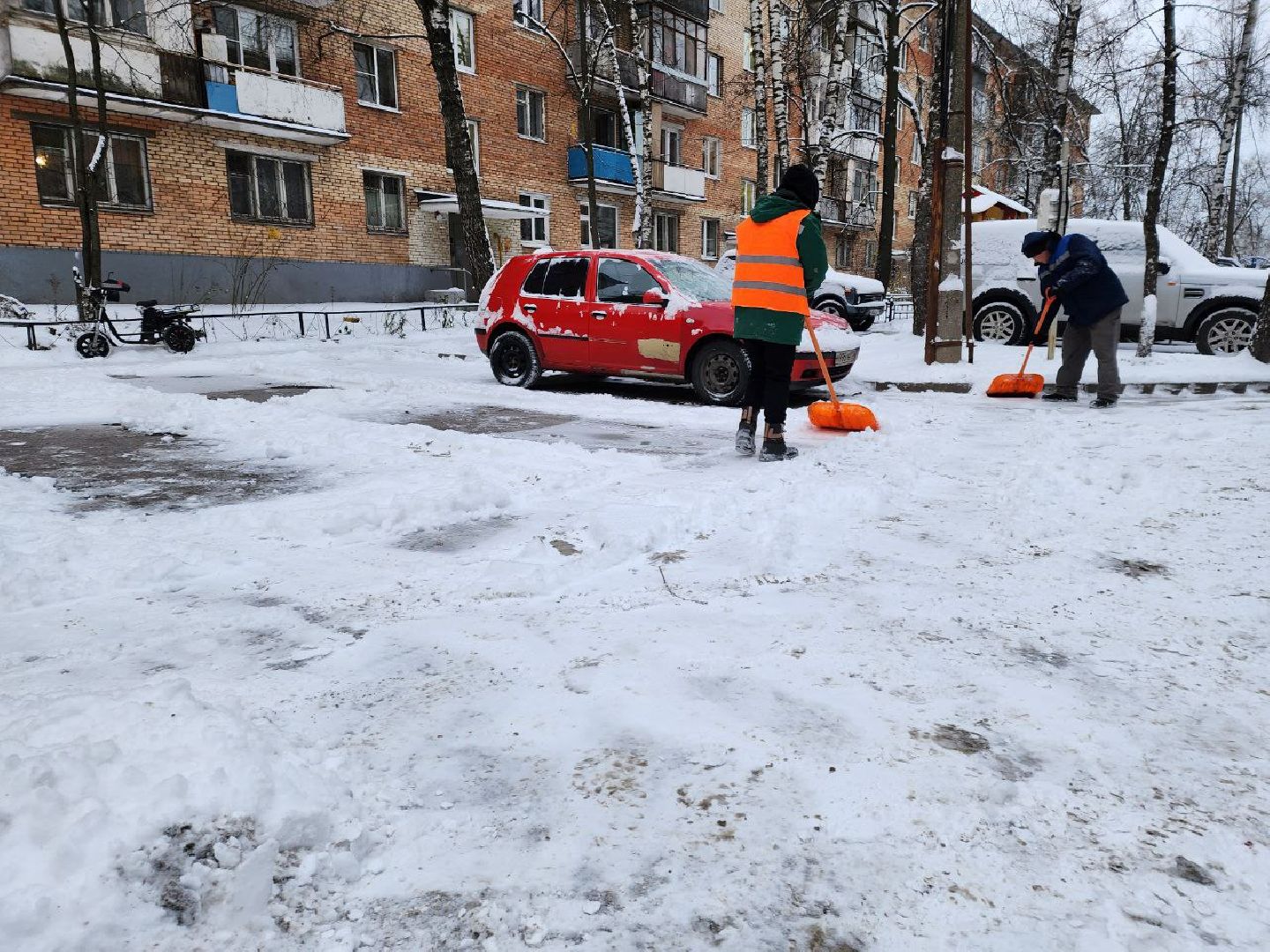 мытищи, рупасово, снегопад, коммунальщики, жкх, дороги, уборка снега, подмосковье,