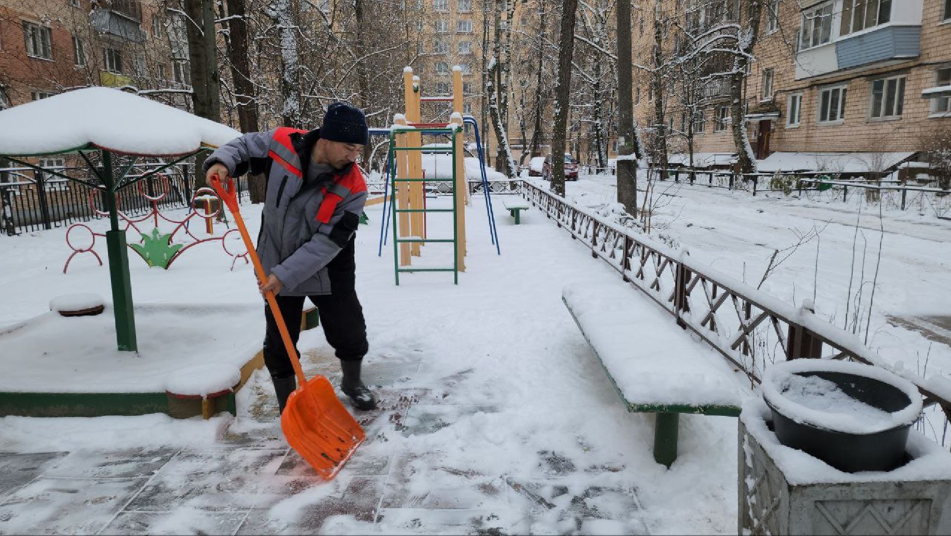 мытищи, рупасово, снегопад, коммунальщики, жкх, дороги, уборка снега, подмосковье,