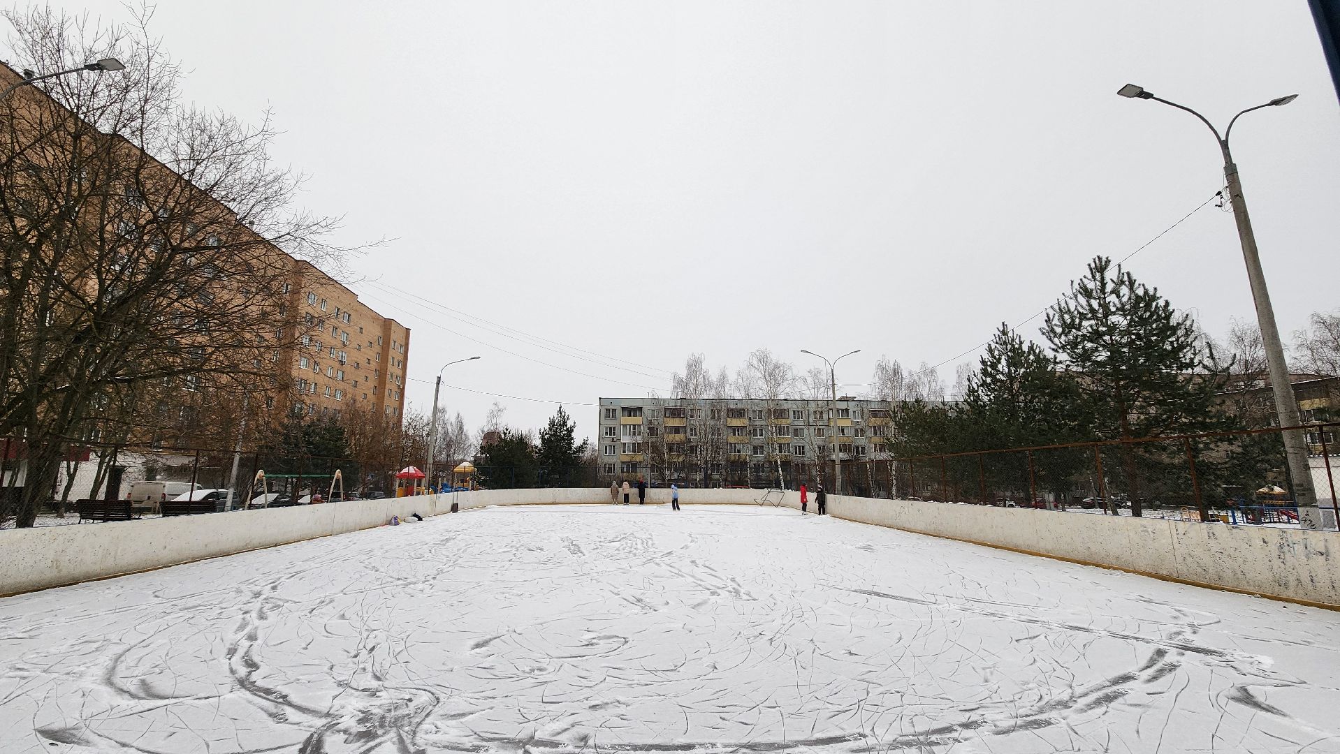 Солнечногорск, зима, зима в подмосковье, каток, отдых,