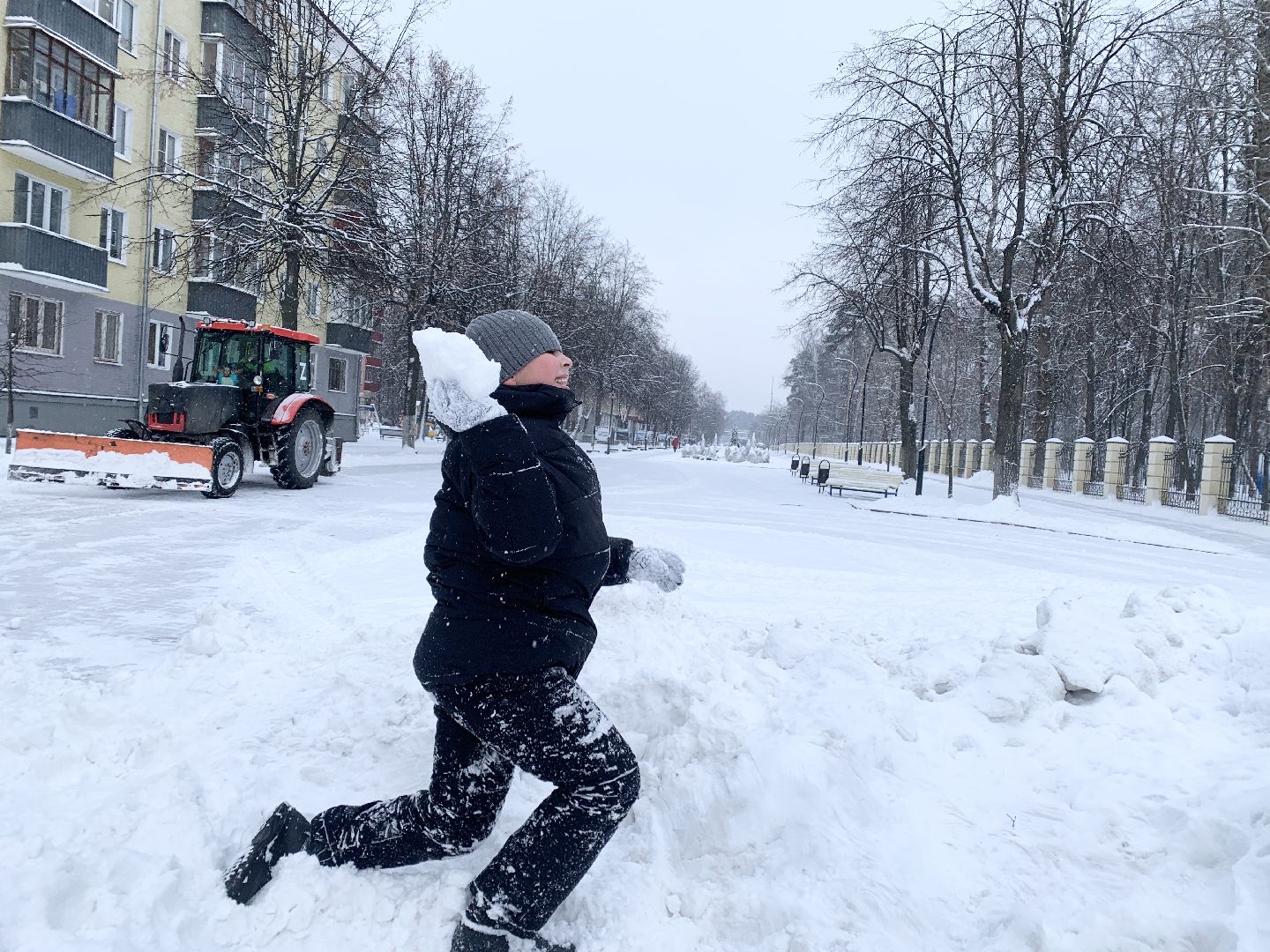 Балашиха, Подмосковье, ЖКХ, Снегопад, Уборка улиц,