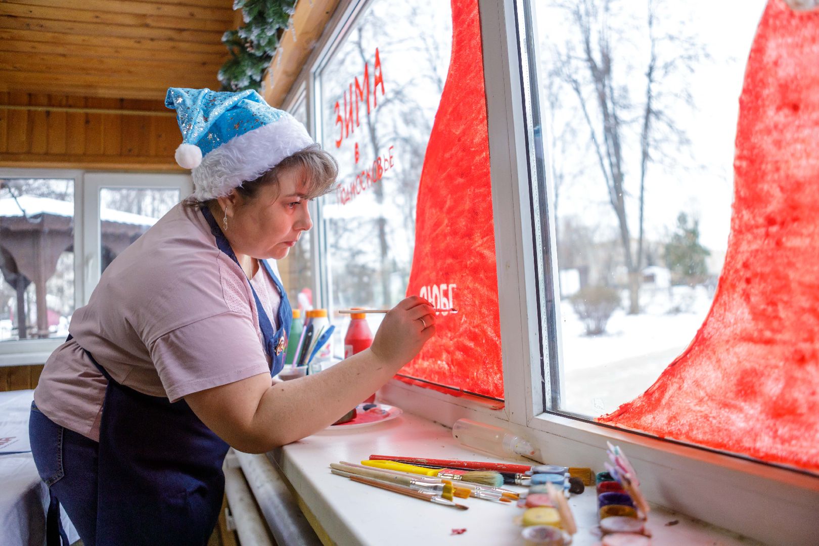 люберцы, зима в подмосковье, почта деда мороза,