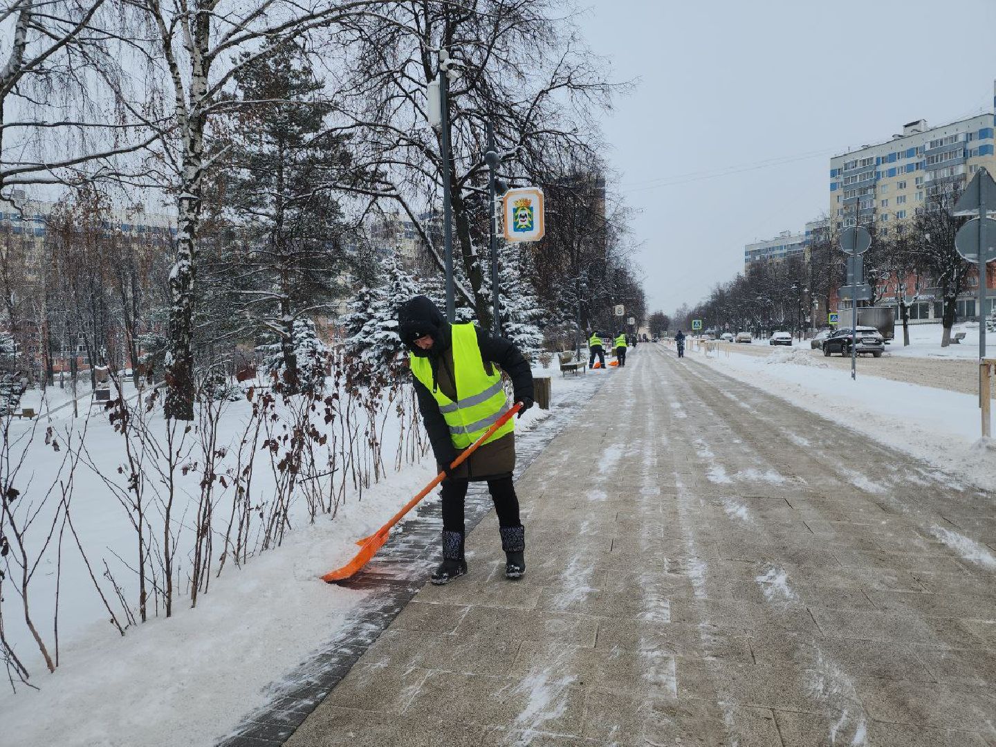снегопад, коммунальные службы, механизация, уборка дорог, уборка снега,
