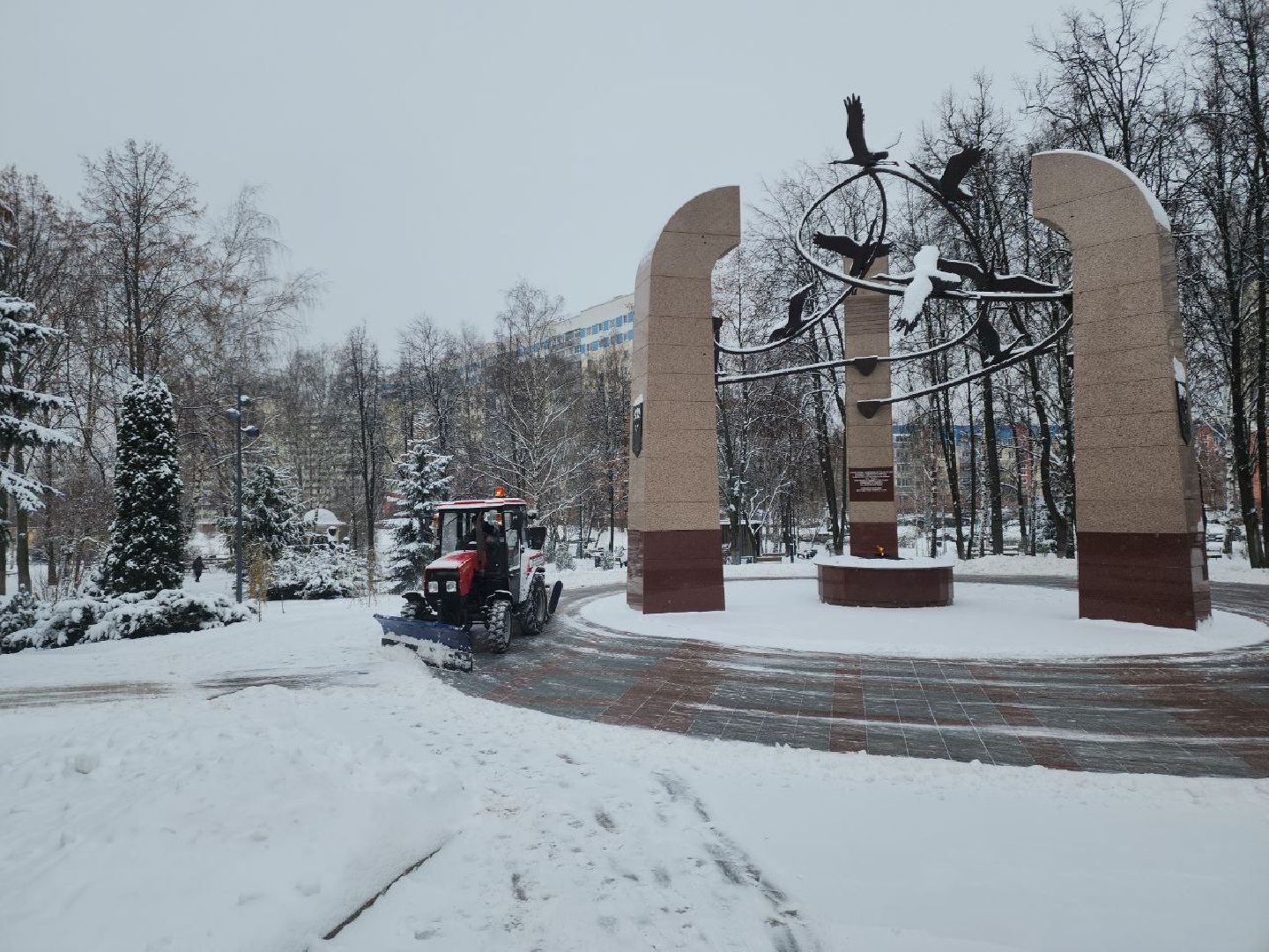 снегопад, коммунальные службы, механизация, уборка дорог, уборка снега,