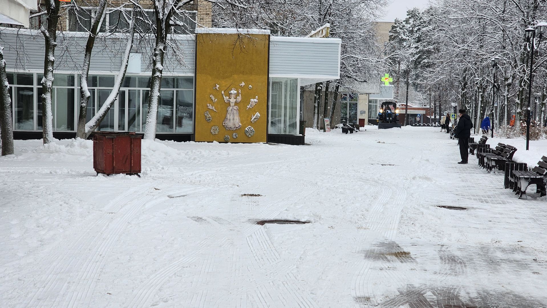 протвино, снег, коммунальщики, уборка снега, благоустойство,