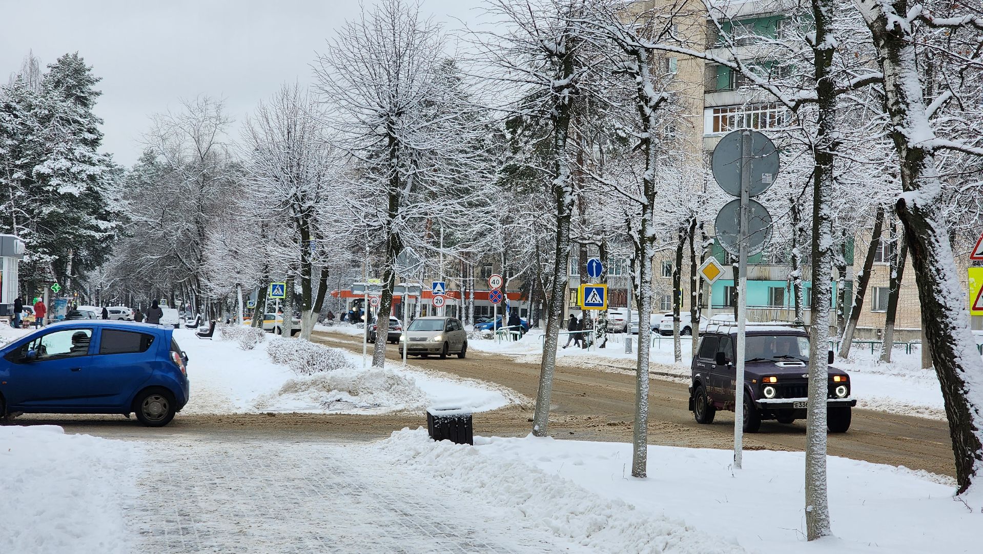 протвино, снег, коммунальщики, уборка снега, благоустойство,