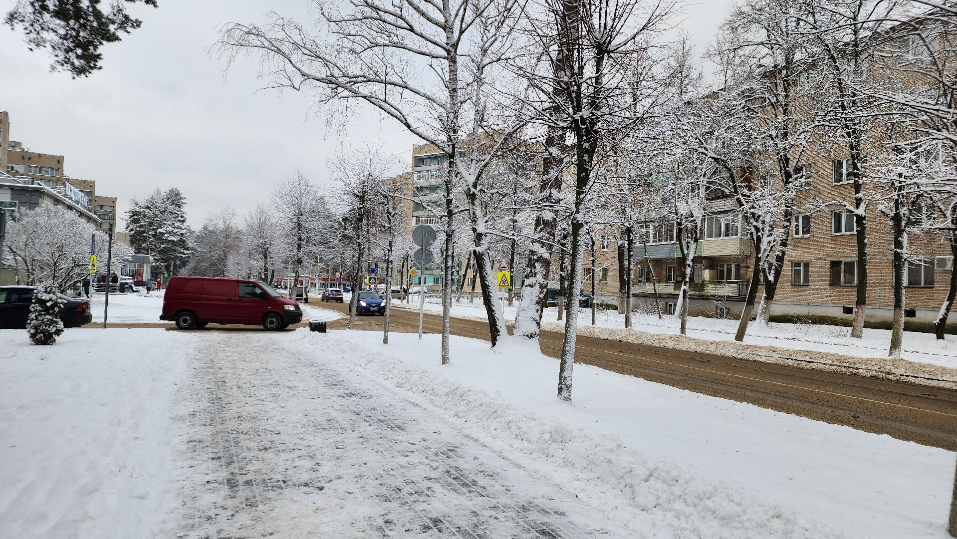 протвино, снег, коммунальщики, уборка снега, благоустойство,