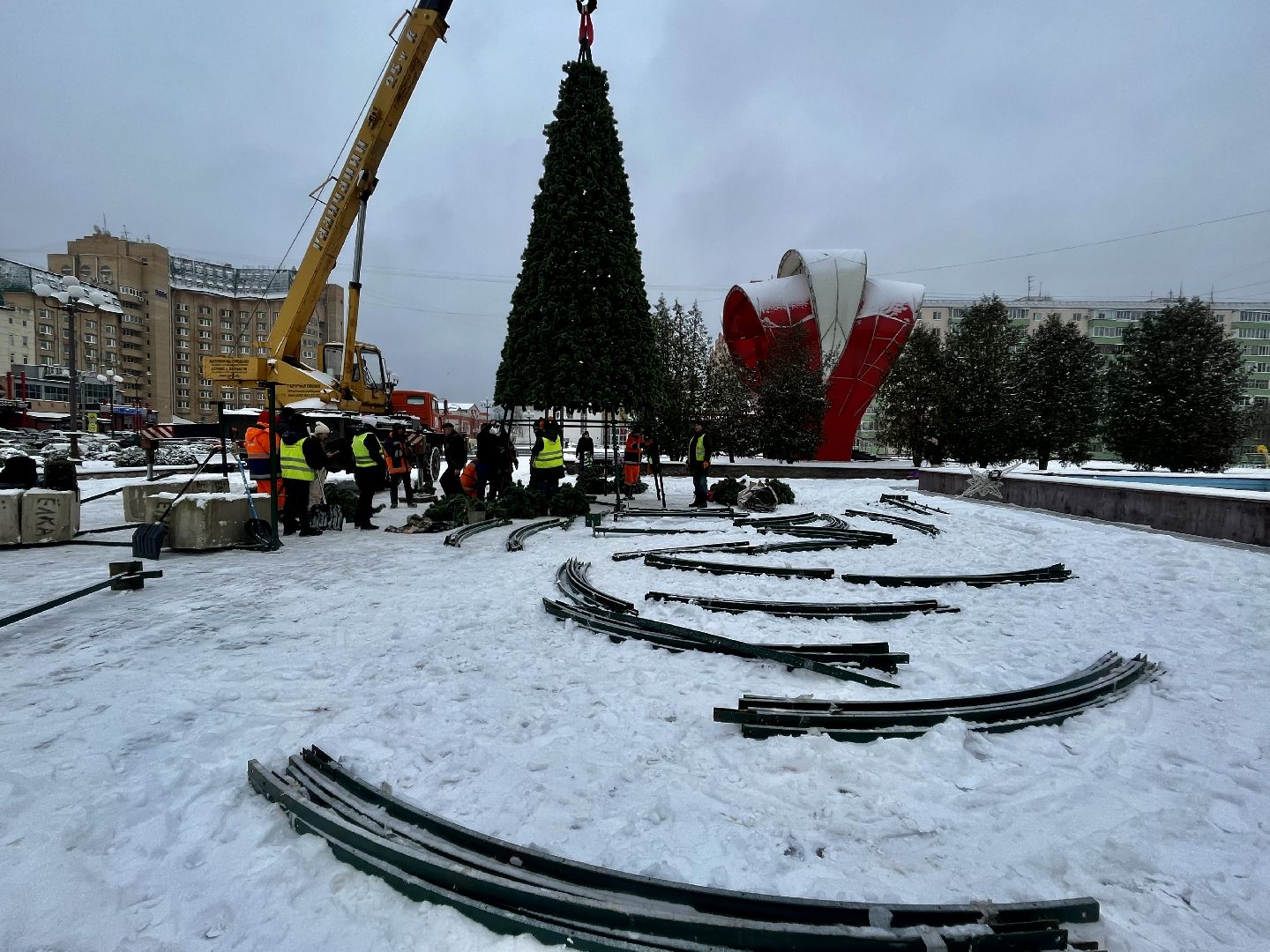 наро-фоминск, новый год, новогодняя елка, наро-фоминский городской округ, благоустройство, зима в подмосковье,