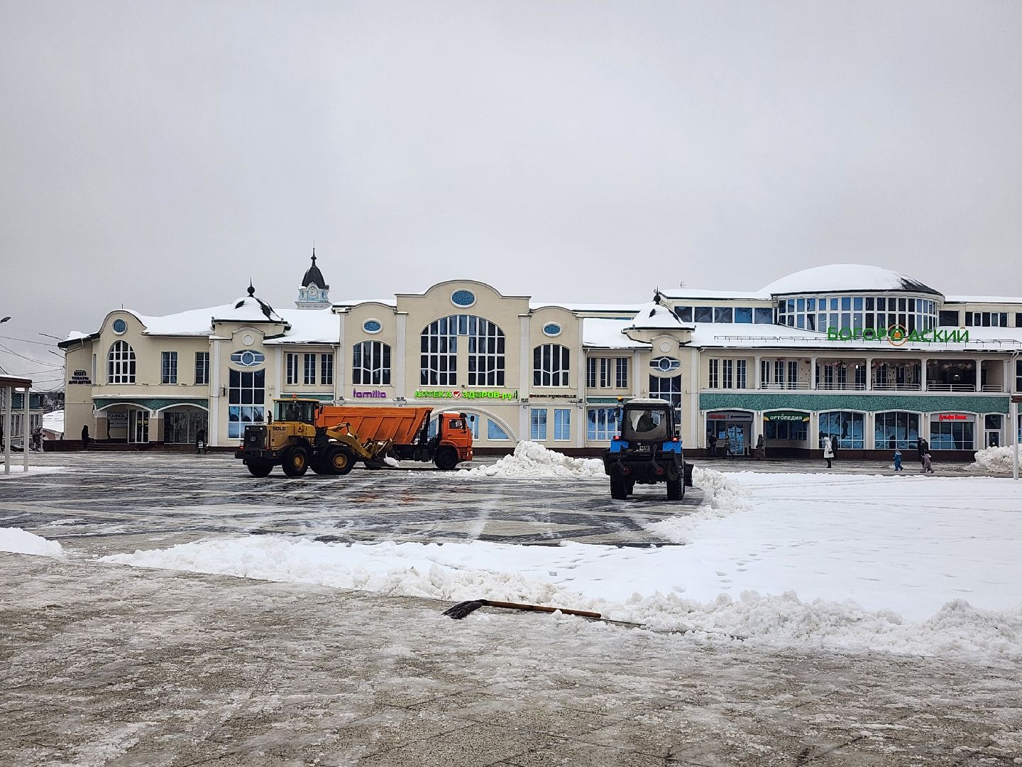 коммунальные службы, уборка общественных территорий, снег, Ногинск, Богородский городской округ,