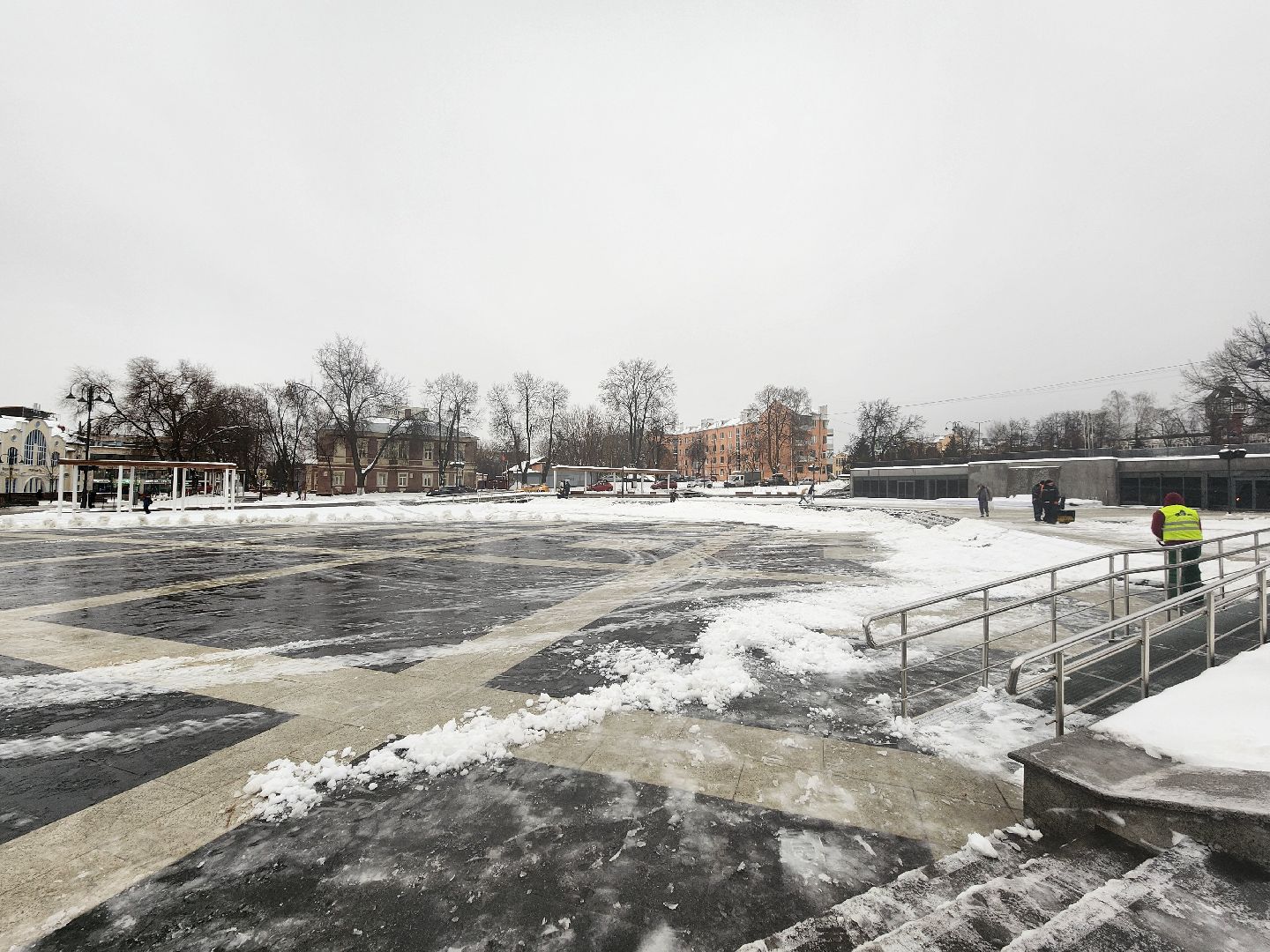 коммунальные службы, уборка общественных территорий, снег, Ногинск, Богородский городской округ,