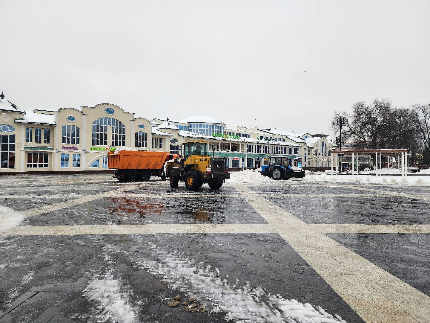 коммунальные службы, уборка общественных территорий, снег, Ногинск, Богородский городской округ,