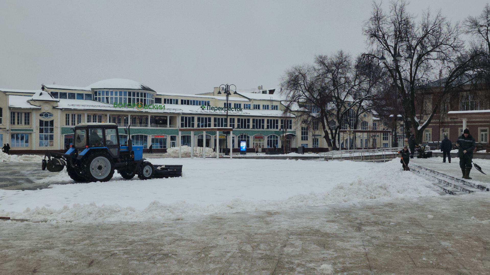 коммунальные службы, уборка общественных территорий, снег, Ногинск, Богородский городской округ,