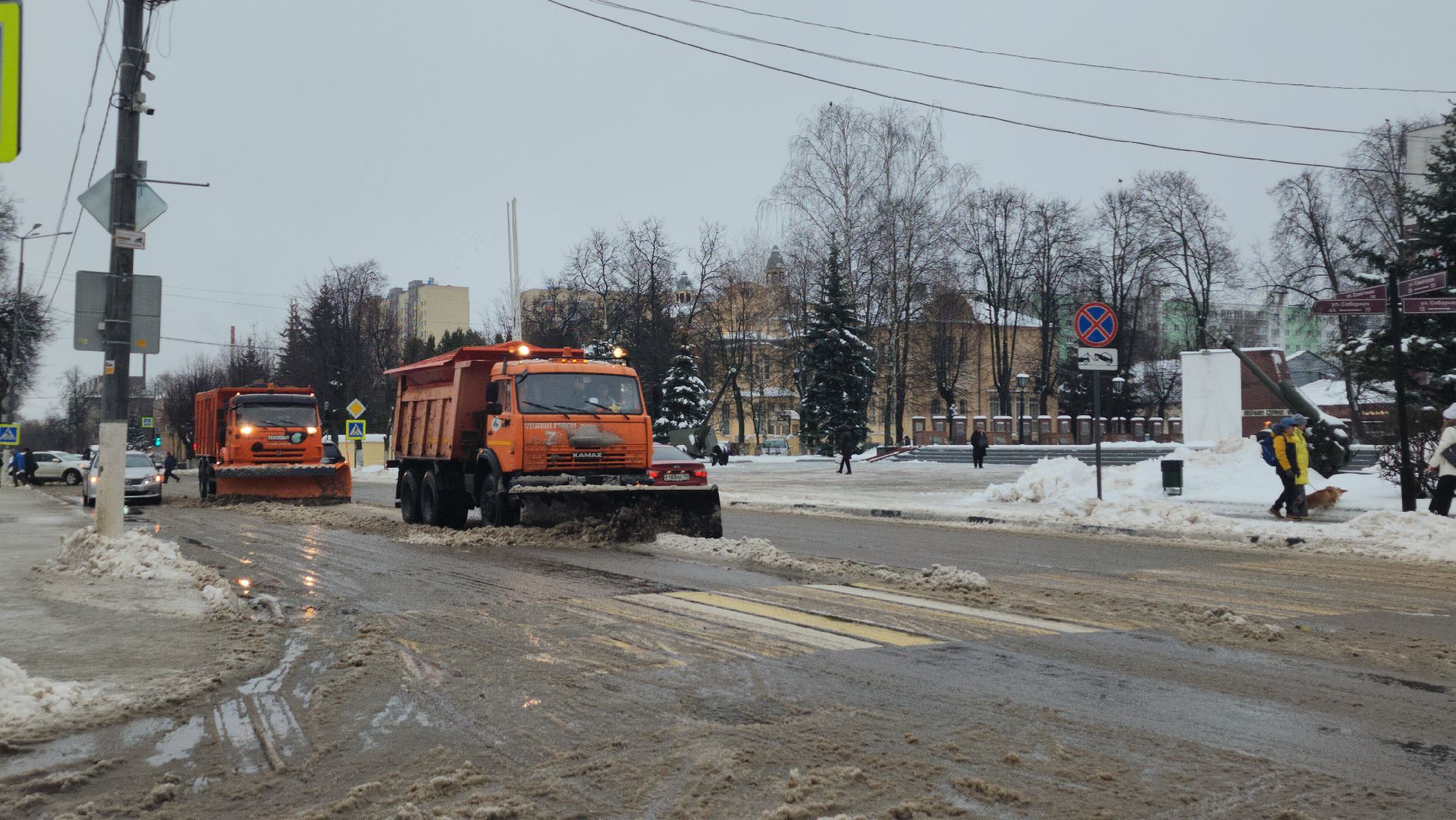 коммунальные службы, уборка общественных территорий, снег, Ногинск, Богородский городской округ,