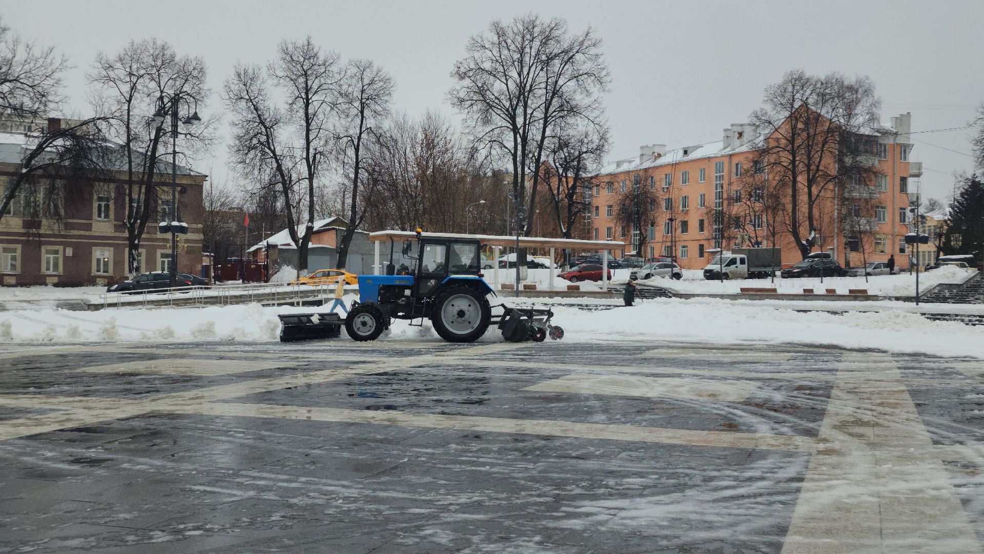 коммунальные службы, уборка общественных территорий, снег, Ногинск, Богородский городской округ,
