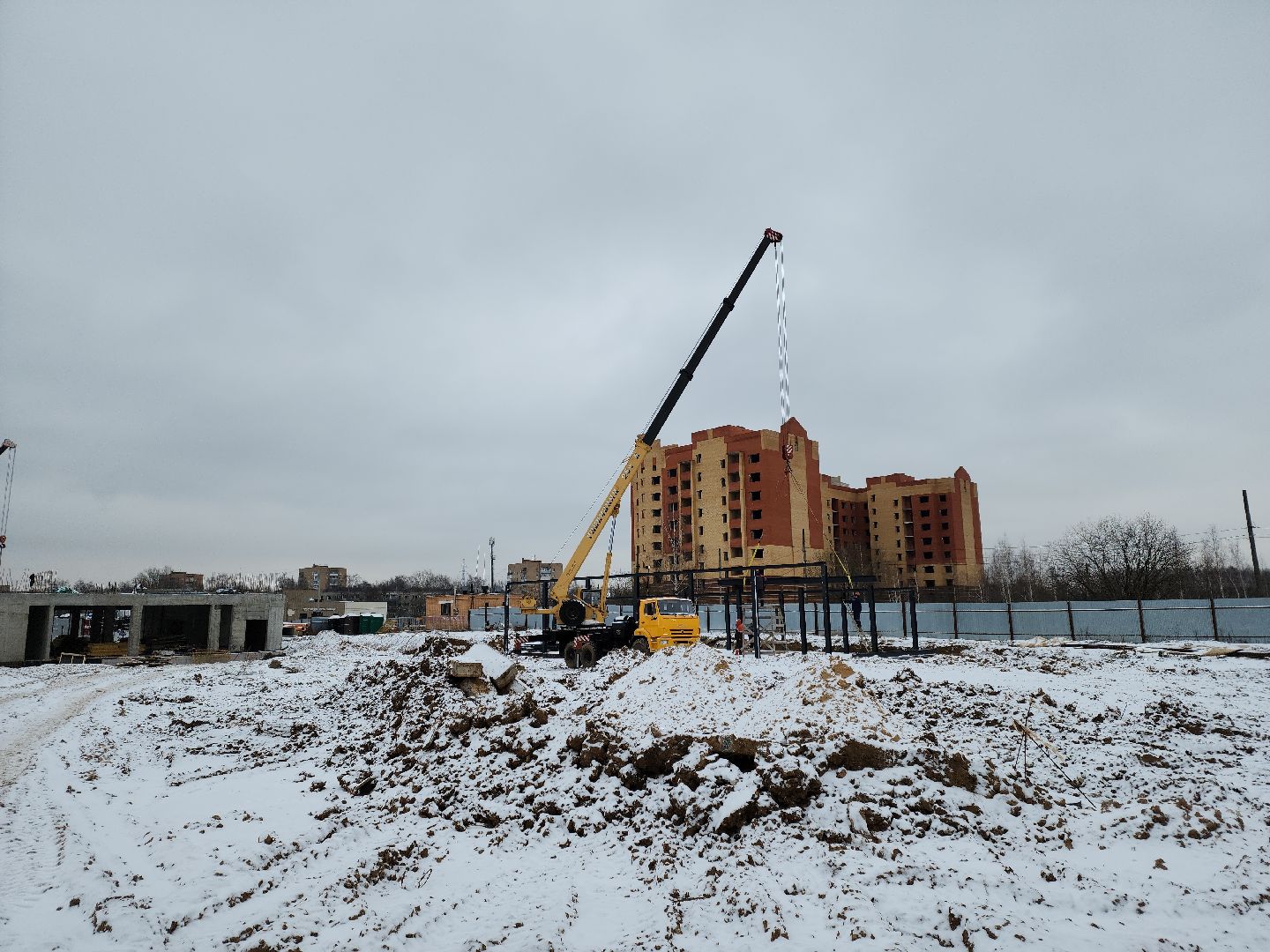 кашира, овд, строительство, новое здание, монолитное, современное, котельная, спортзал,