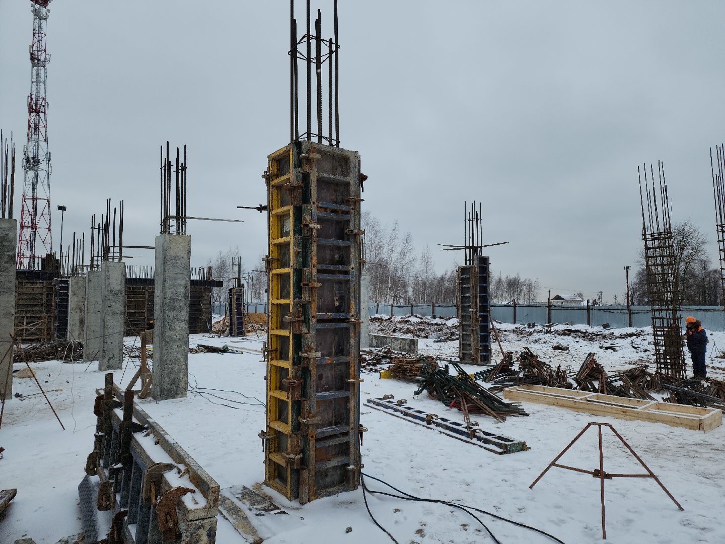 кашира, овд, строительство, новое здание, монолитное, современное, котельная, спортзал,