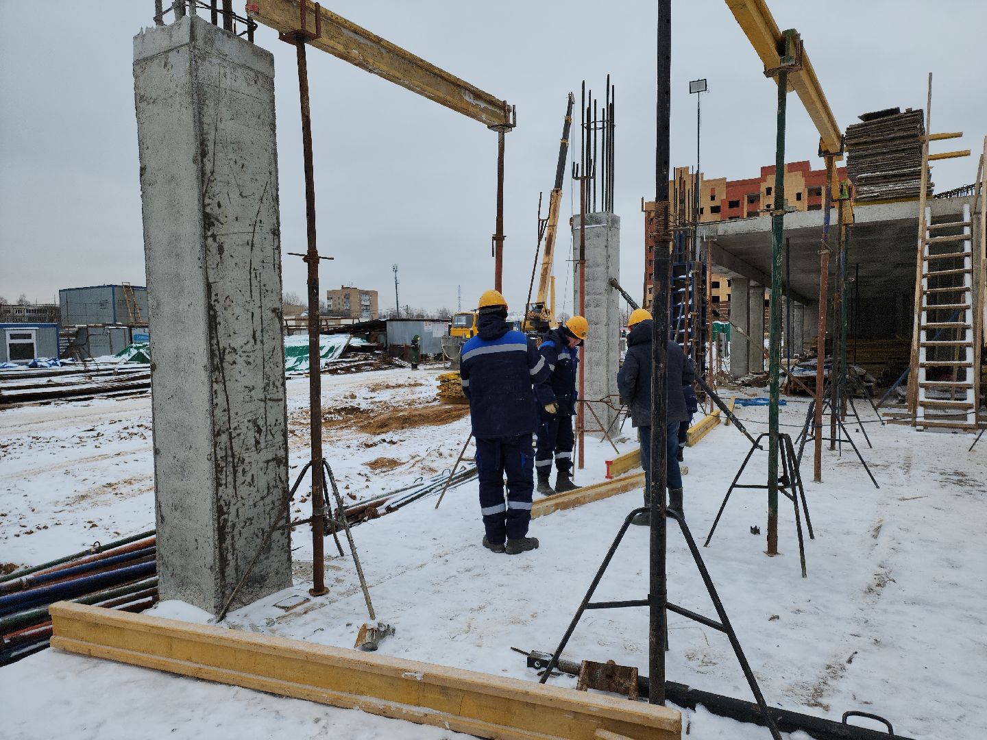 кашира, овд, строительство, новое здание, монолитное, современное, котельная, спортзал,