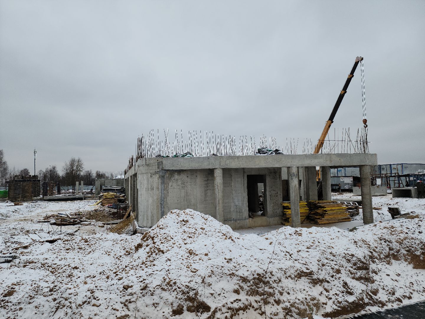 кашира, овд, строительство, новое здание, монолитное, современное, котельная, спортзал,