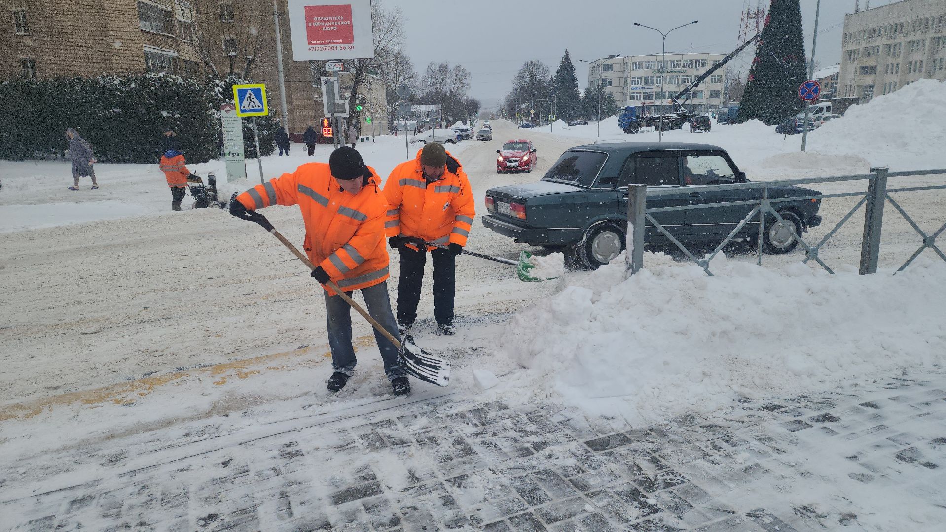 снегопад, коммунальные службы, уборка снега, рузский городской округ, руза, московская область, подмосковье - это мы,