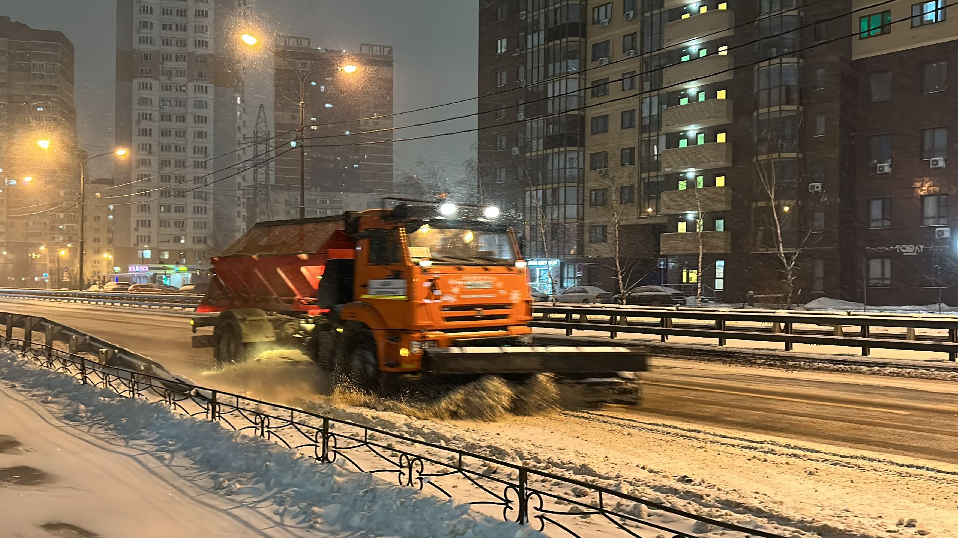 Одинцово, Черная метель, зима в подмосковье, дороги подмосковья,