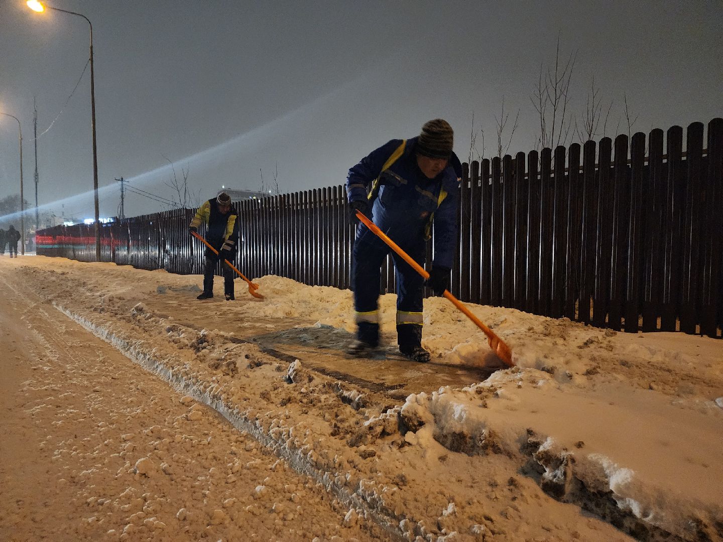 Снег, Снегопад, ликвидация последствий непогоды, Нахабино,