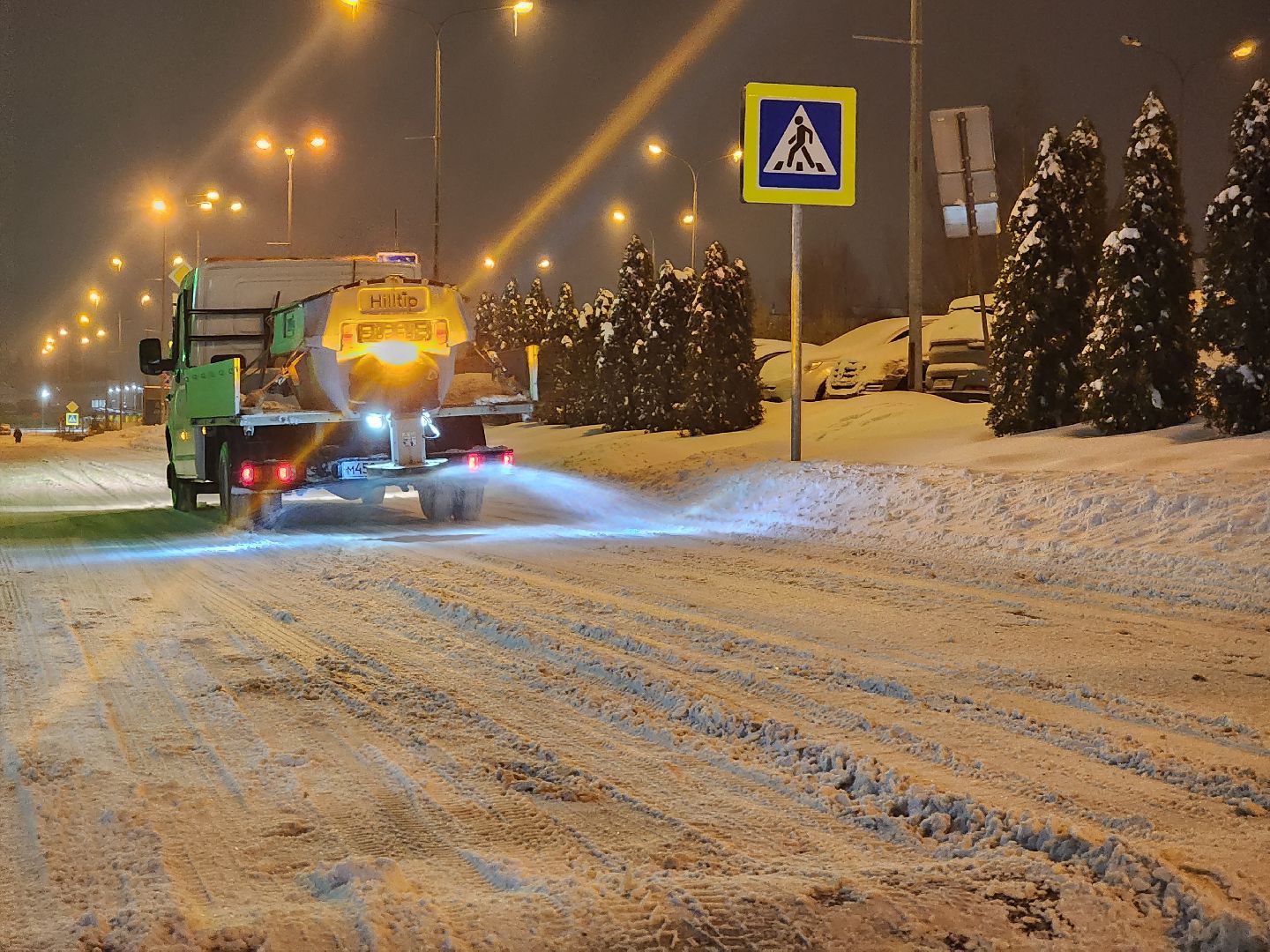 Снег, Снегопад, ликвидация последствий непогоды, Нахабино,