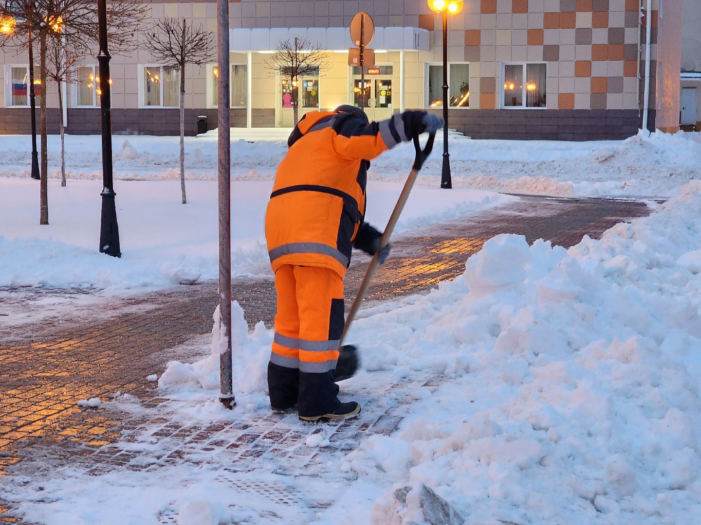 снег, серпухов, снегопад, черная метель, уборка снега,