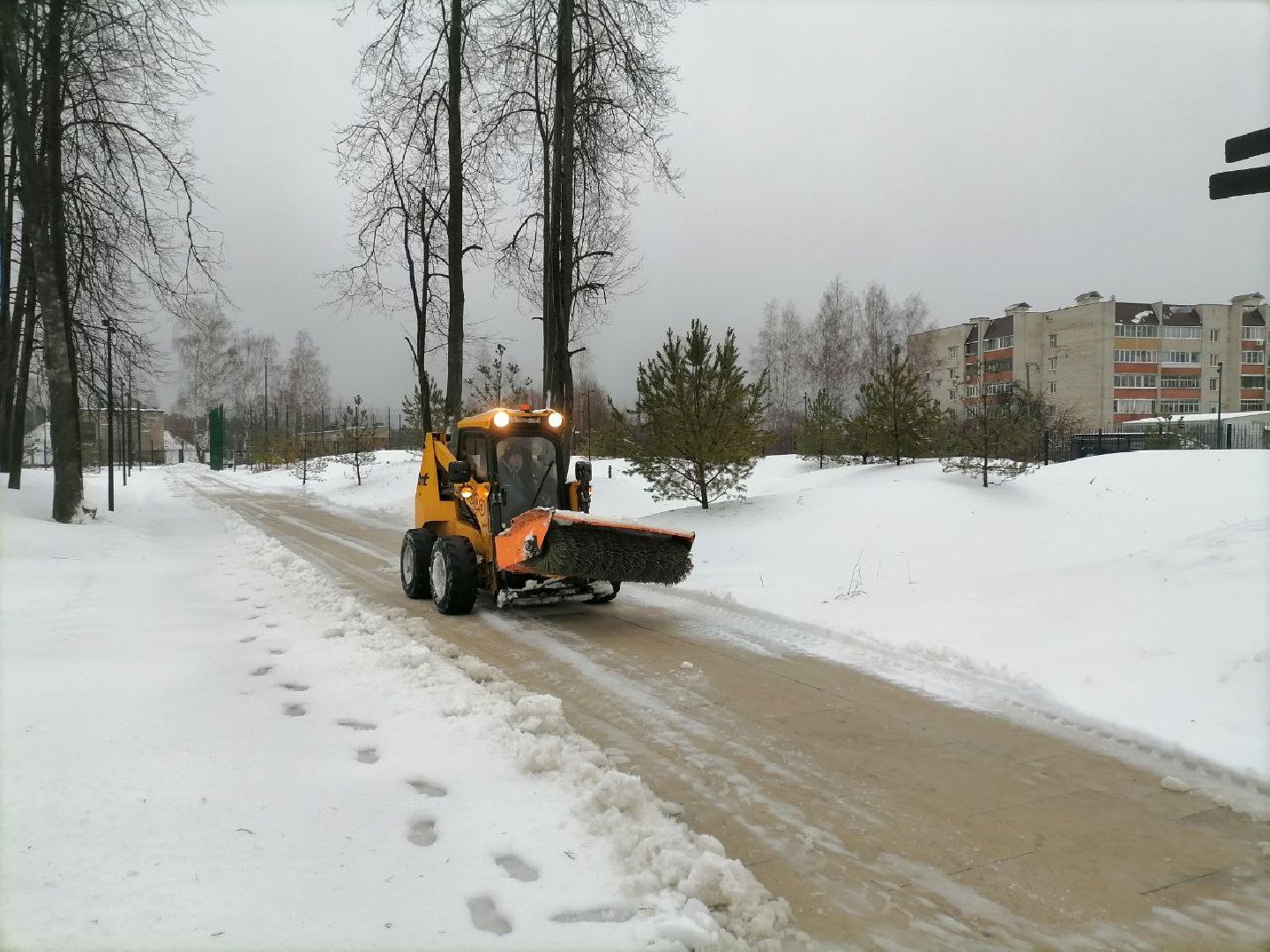 снегоуборка, снегоуборочная техника, ликино-дулево, орехово-зуево,