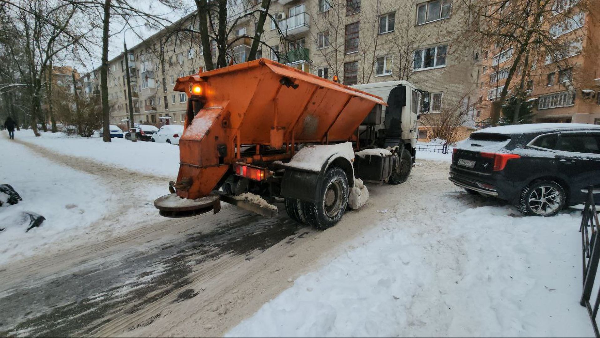 мытищи, снегопад, подмосковье, коммунальные службы, Гололед, жкх, Борьба со снегопадом, черная метель,