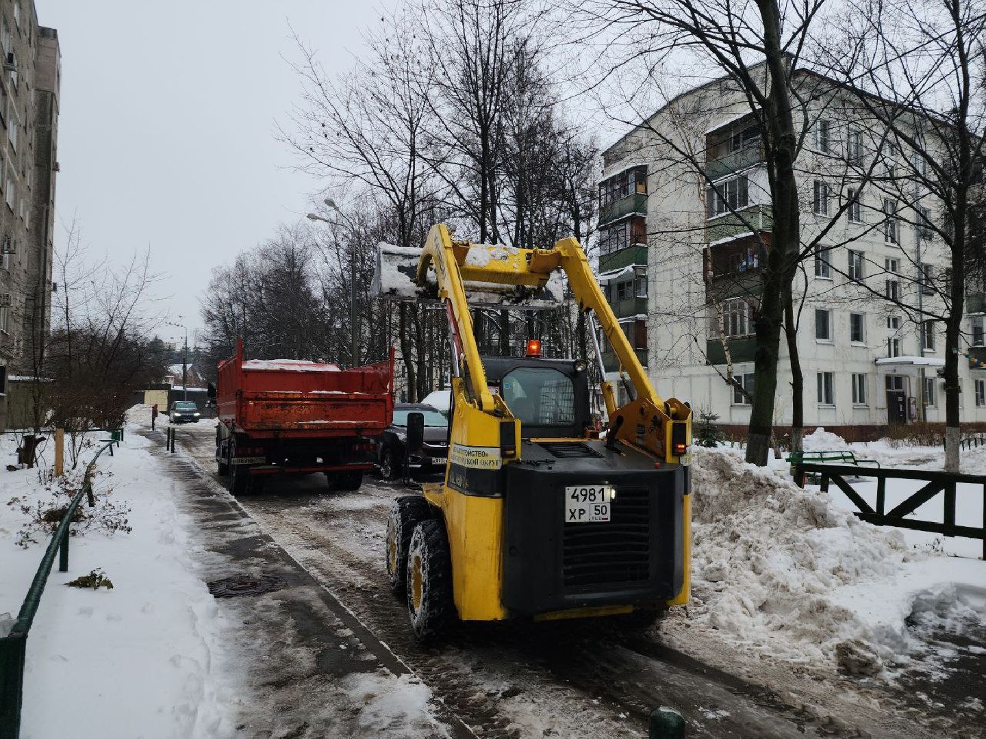 снегопад, коммунальные службы, непогода, осадки, Видное,