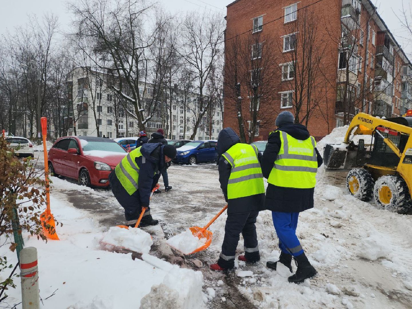 снегопад, коммунальные службы, непогода, осадки, Видное,