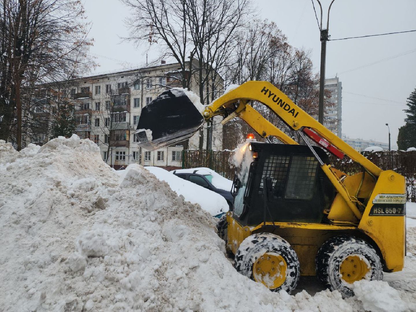 снегопад, коммунальные службы, непогода, осадки, Видное,