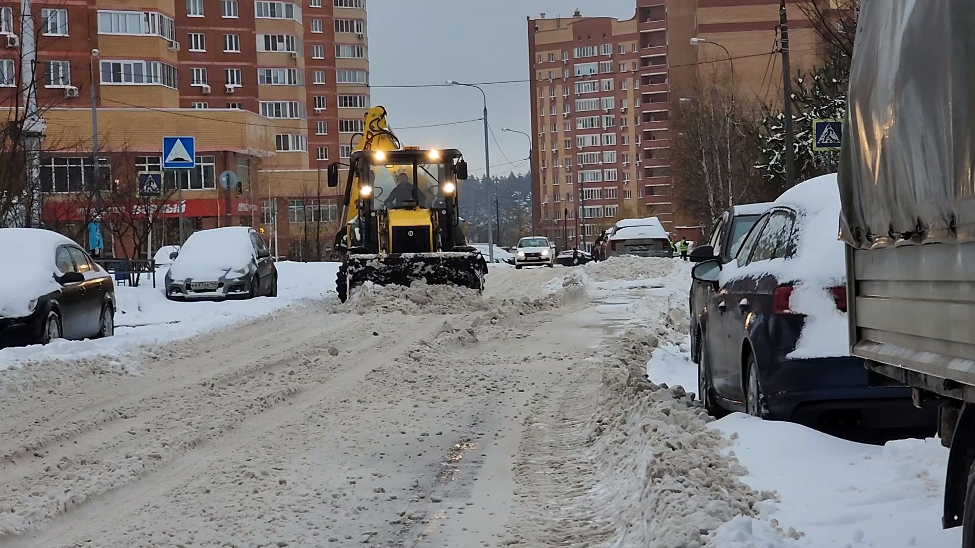 Одинцово, Лесной городок, снегопад,