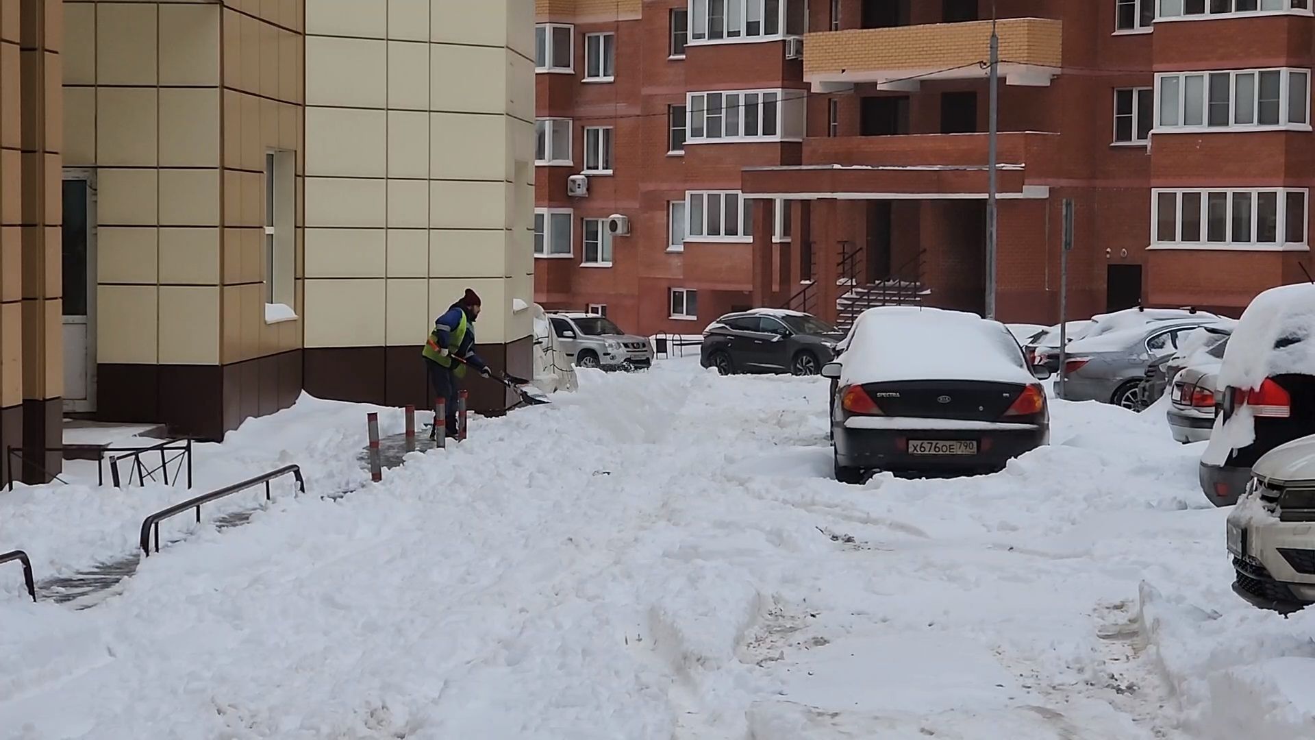 Одинцово, Лесной городок, снегопад,