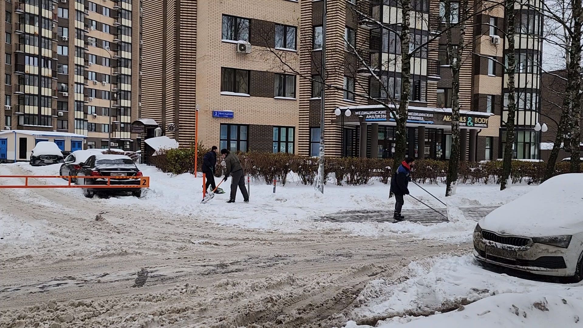 Одинцово, Лесной городок, снегопад,