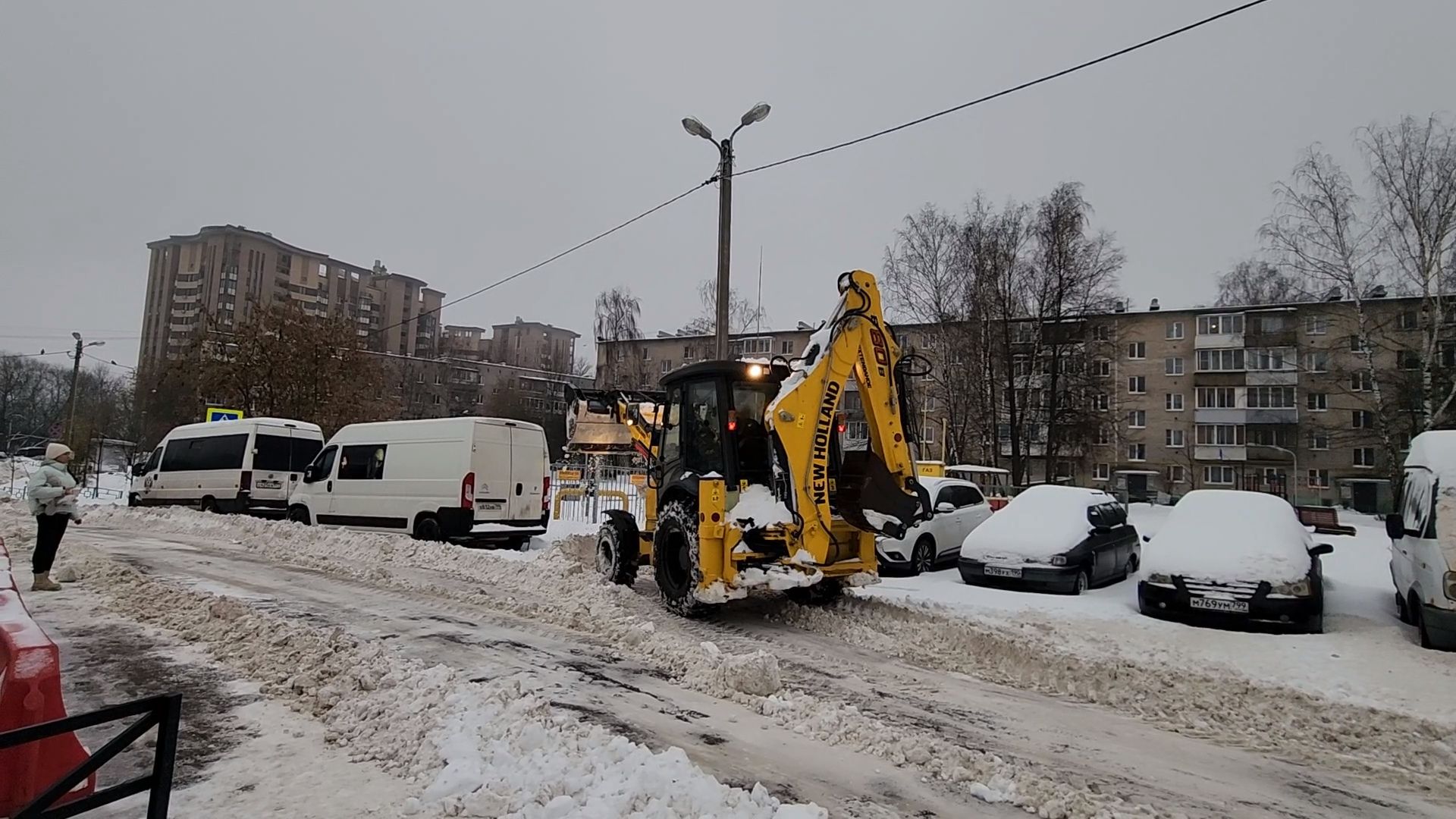 Одинцово, Лесной городок, снегопад,