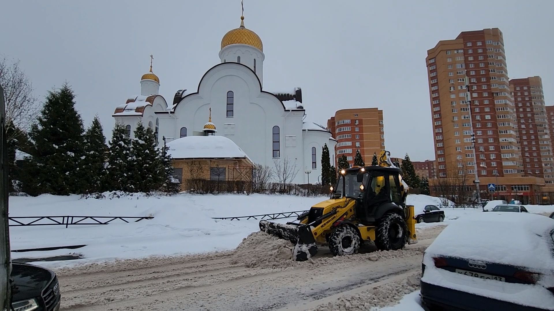 Одинцово, Лесной городок, снегопад,