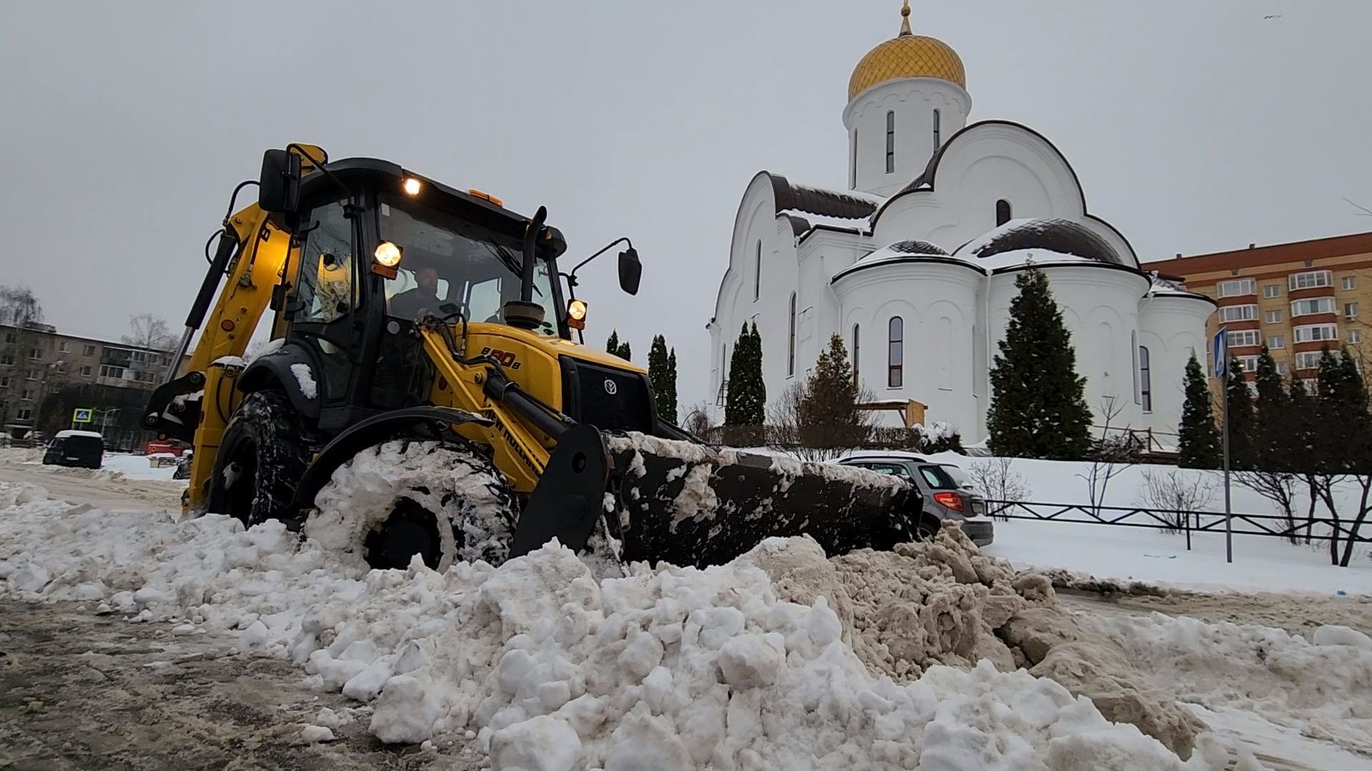 Одинцово, Лесной городок, снегопад,
