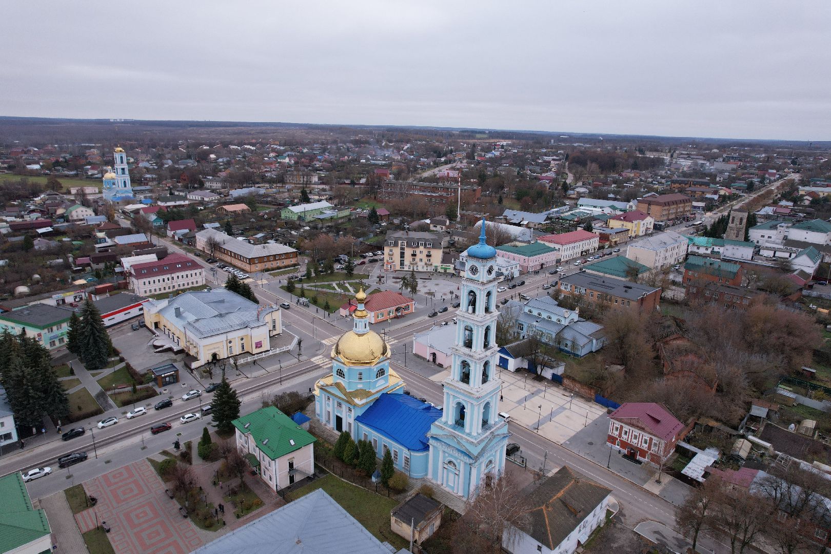 кашира, церковь,видео с коптера,