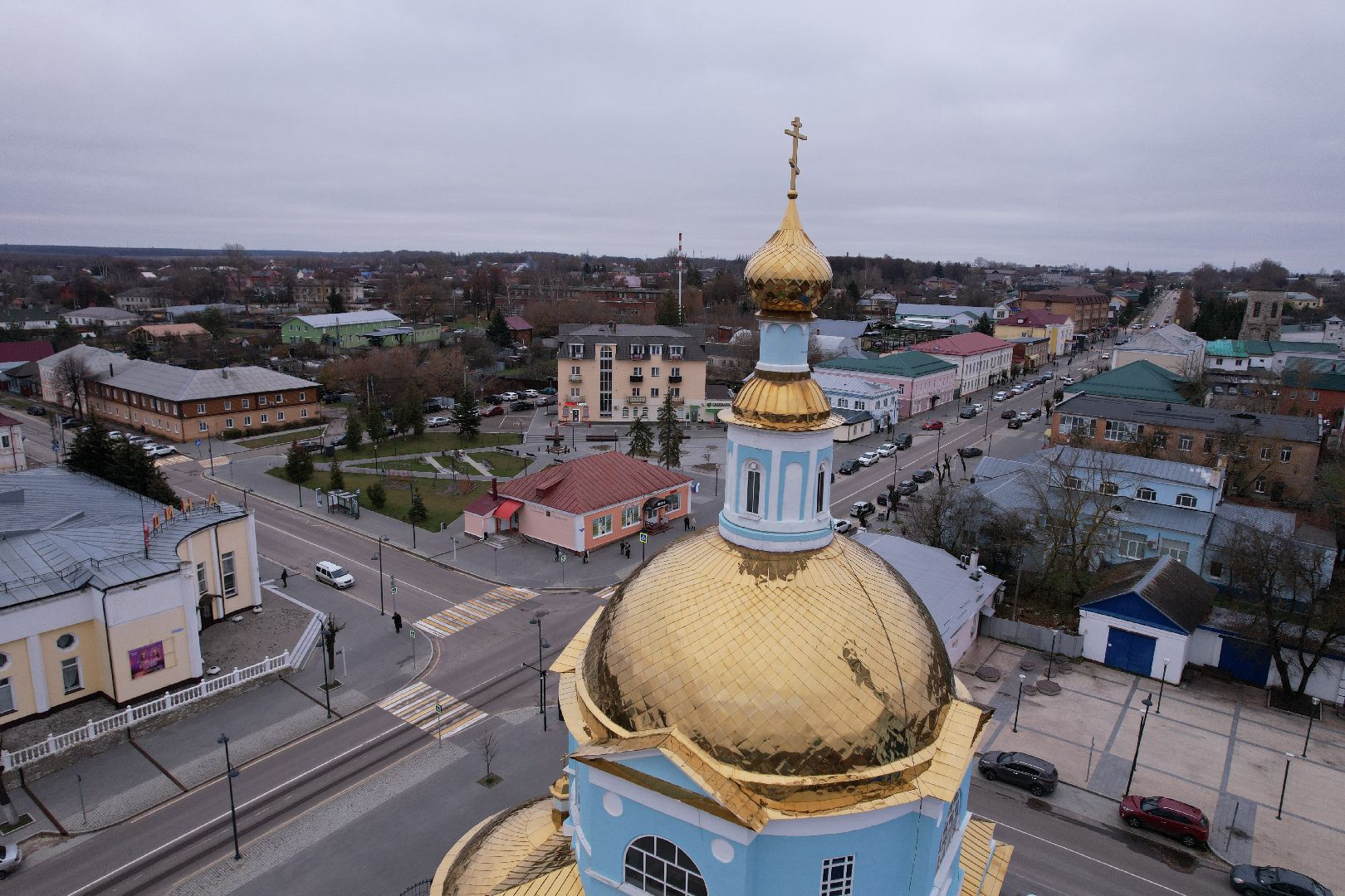 кашира, церковь,видео с коптера,
